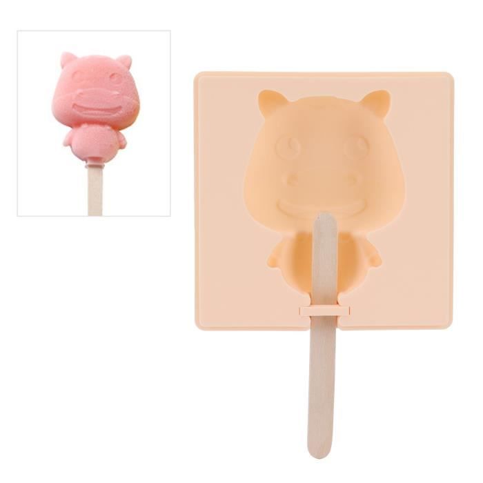 Lot De 12 Moules à Glace En Silicone + 50 Bâtonnets Bois - Sans BPA, Facile à Démouler, Pour Enfants