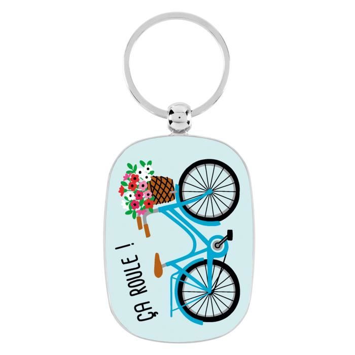 Porte-Clés Original CA ROULE ! - Porte-Clefs De Maison Vélo Cadenas Voiture  Idée Cadeau Pour Femme Fille - Dlp Derrière La Porte bleu - Cdiscount  Bagagerie - Maroquinerie