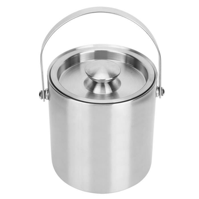 Seau à glace double paroi avec couvercle Olympia cuivre 1L