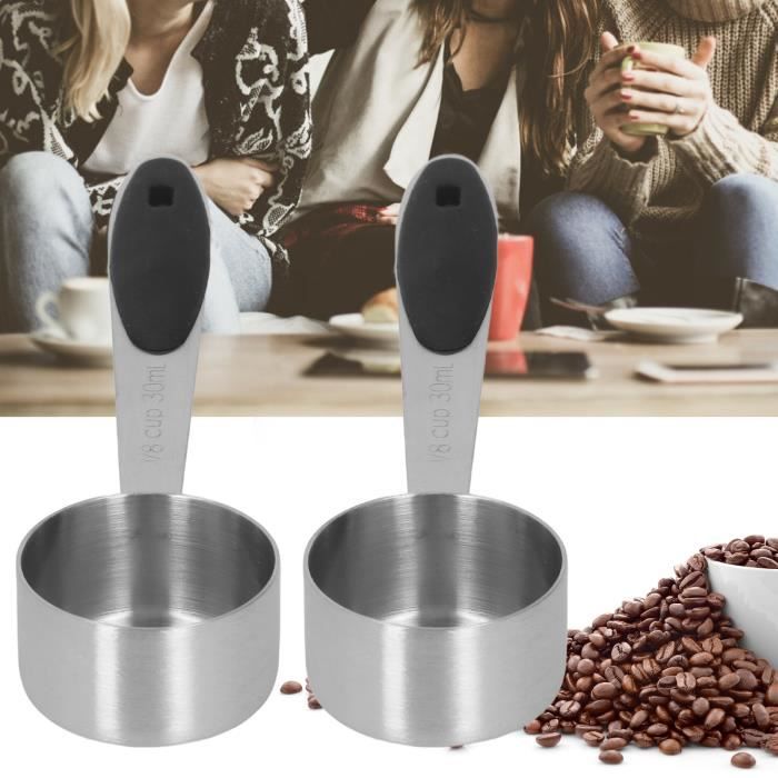 Cabilock Cuillère à Mesurer En Acier Inoxydable 227 Ml - Avec Trous Pour Sauce à Pizza - 36,2x10x3 Cm