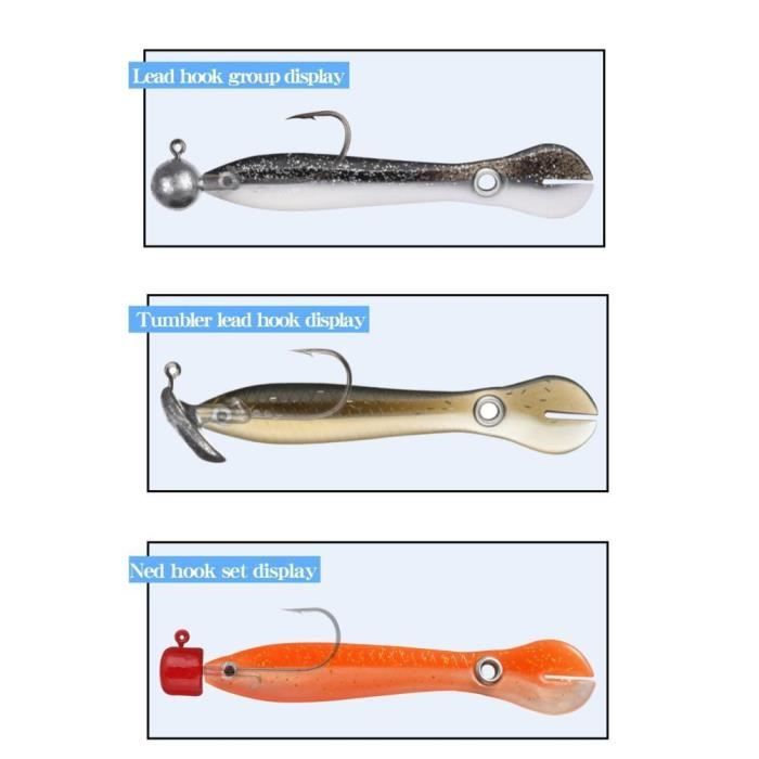 Lot De 5 Leurres Souples Bioniques - 10 Cm, 6 G, Couleurs Variées, Pour Pêche Eau Douce Et Mer