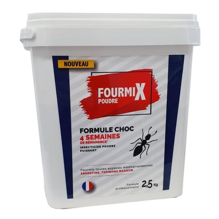 FOURMIX - Anti-fourmis - Poudre choc 4 semaines - Seau PAE 2,5kg (5 litres)