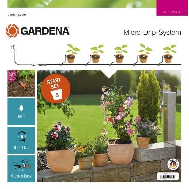 Gardena Kit d'arrosage goutte à goutte pour plantes en pots 13000