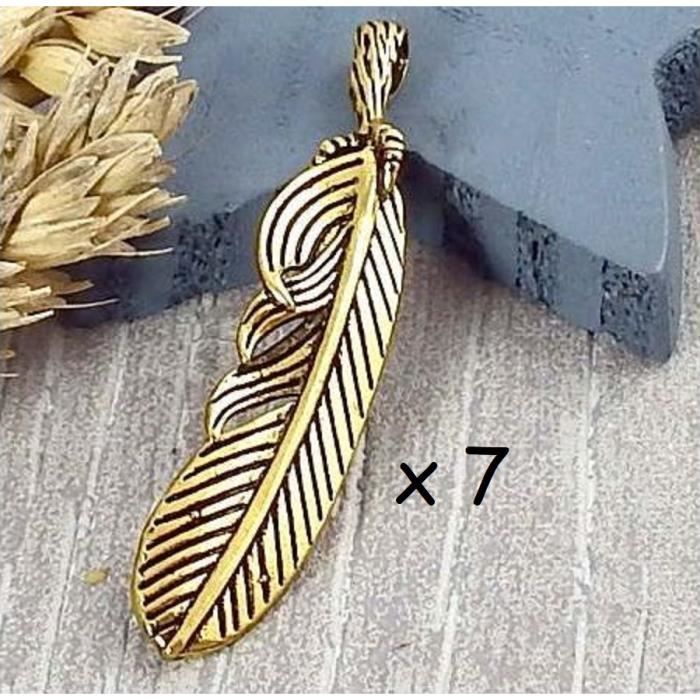 Lot De 6 Breloques En Métal Doré Vieilli - Pour Création De Bijoux - Occasion