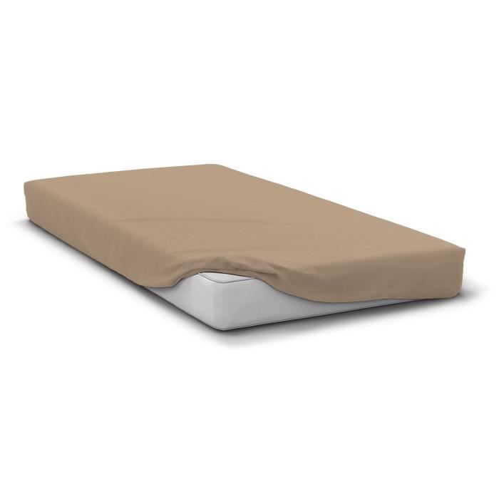 Drap housse - HOME LINGE PASSION - HP72125 - Microfibre 82 g - 180 x 200 cm - Bonnet 30 cm - Beige Drap housse - HOME LINGE PASSION - HP72125 - Microfibre 82 g - 180 x 200 cm - Bonnet 30 cm - Beige