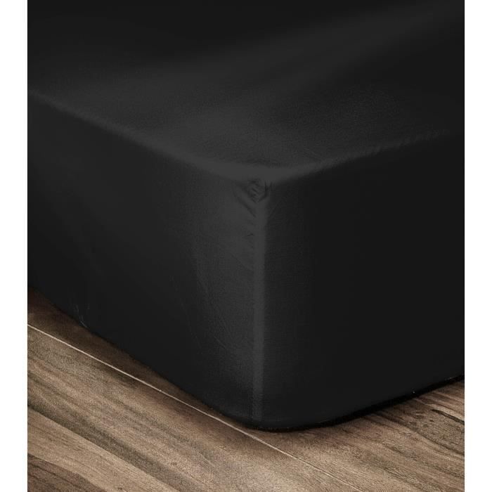 LOVELY HOME Drap Housse 100% coton 160x200x25 cm - vue 4