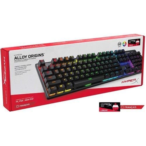 Clavier Gaming Mécanique – HyperX – Alloy Origins – Noir – Filaire – Technologie Mécanique