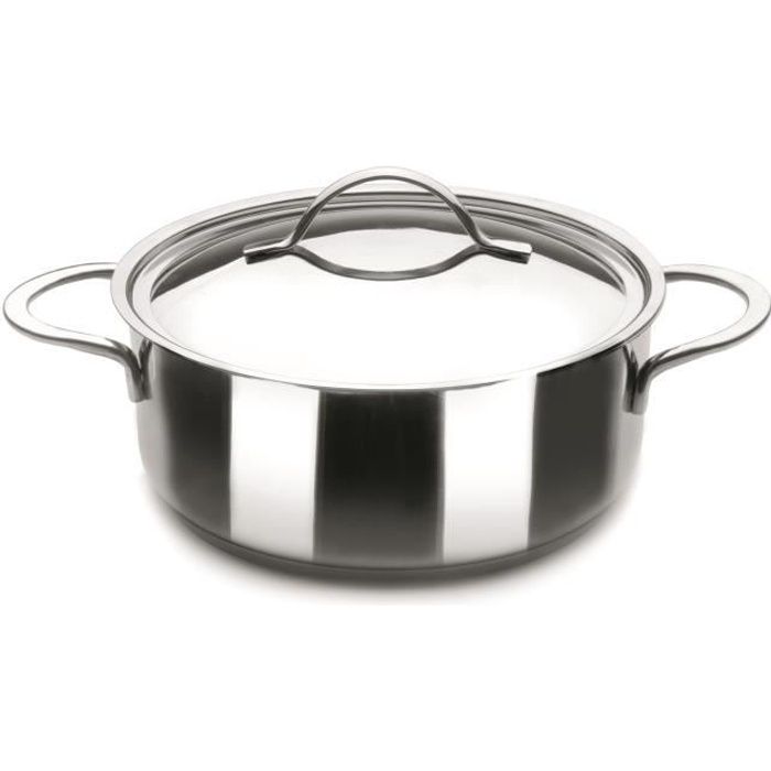 Sauteuse IBILI Noah 18cm - Acier Inox 18/10 - Compatible Induction - Avec Couvercle - Espagne
