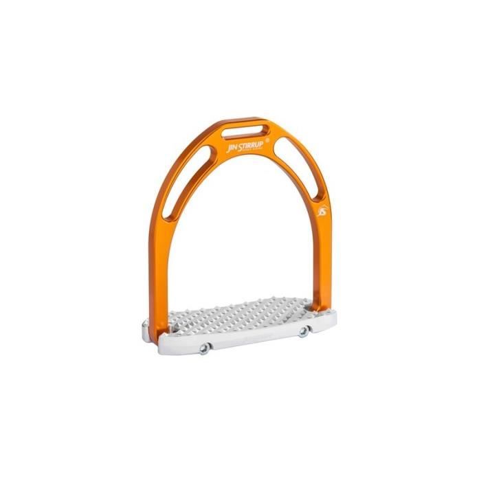 Étriers Larges Coudés AJ Tack – Aluminium, Couleur Marron, Neufs