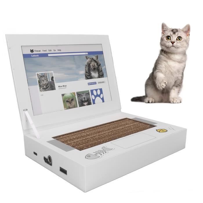 Tapis Grattoir Rond Pour Chat Avec Balle Suspendue - Protection Meubles - Pour Sol, Mur Ou Canapé - 12