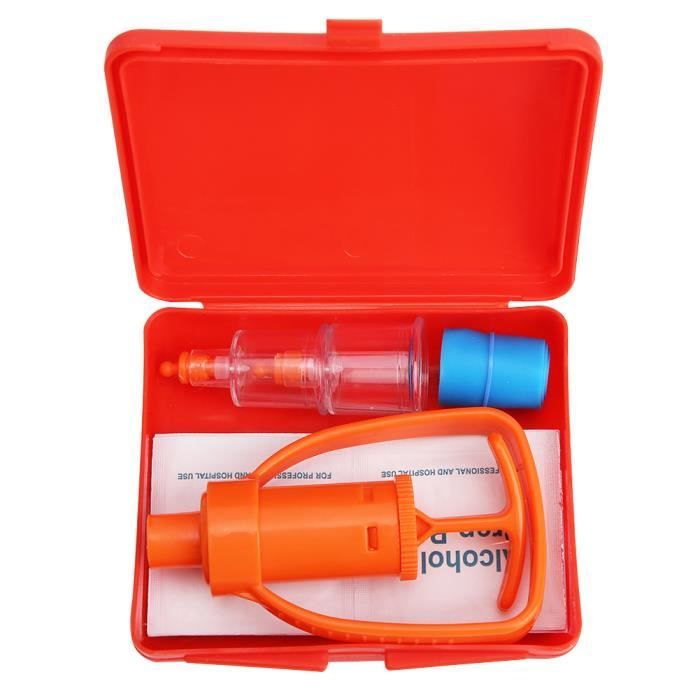 iwobi Portable Extracteur de Venin d'urgence, Kit Morsure Serpent Kit de Secours Survie Anti Venin Guepes Serpent Randonneur iwobi Portable Extracteur de Venin d'urgence, Kit Morsure Serpent Kit de Secours Survie Anti Venin Guepes Serpent Randonneur