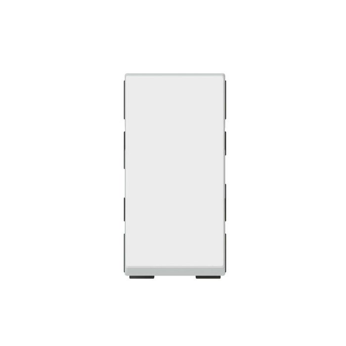 Legrand 077043L Pulsante O Spintore Con Portaetichetta – Serie Mosaic Easy-led, 2 Moduli, 6A, 250V, Bianco Antimicrobico