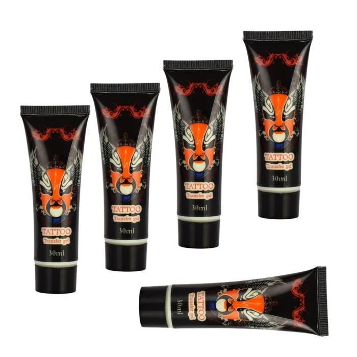 5 Pièces 30ml Gel de Tatouage Accessoire de Transférer Peinture pour