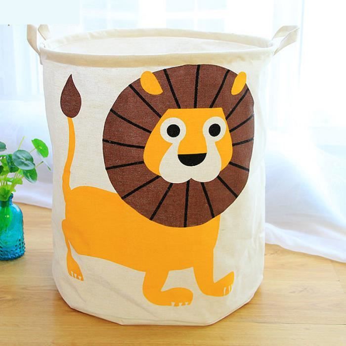 Mengma Panier Pliable A Jouets Panier Lion Mignon A Linges Rangement Organisateur Belle De Maison Panier En Toile Cdiscount Puericulture Eveil Bebe