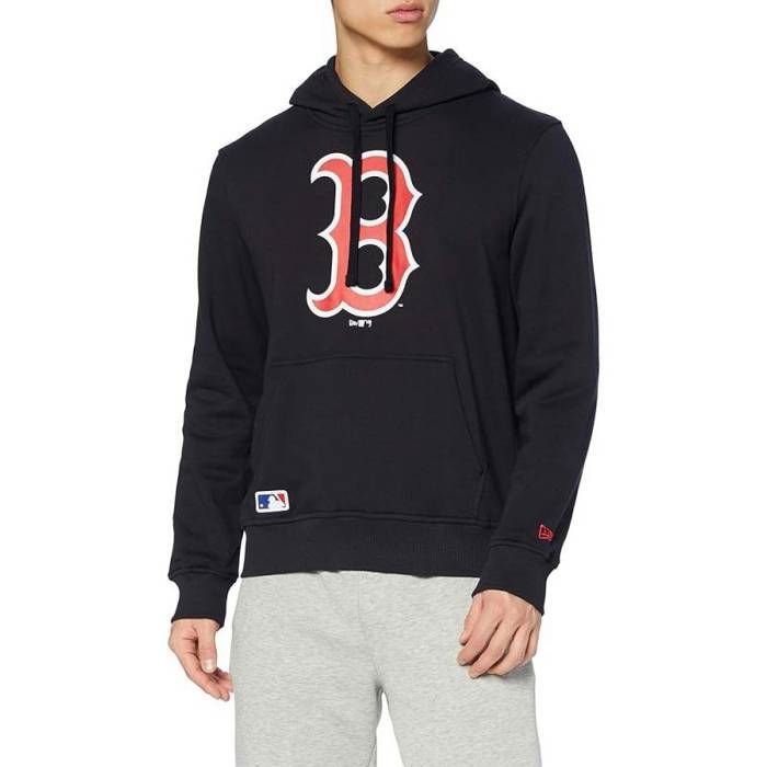 Sweat à capuche Therma Nike Boston Red Sox bleu marine avec logo principal