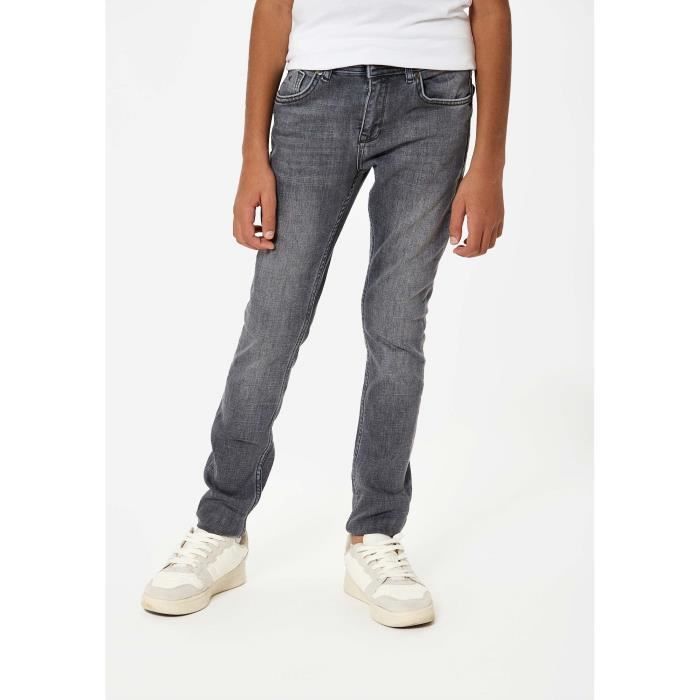 Jeans Garçon Kaporal Jego INOX Gris - Coupe Slim, Confort Stretch