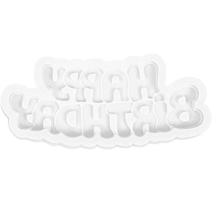 Lettre Anniversaire Moule Silicone Joyeux Anniversaire Gateau Moules Bricolage Cuisson Outil Cdiscount Maison
