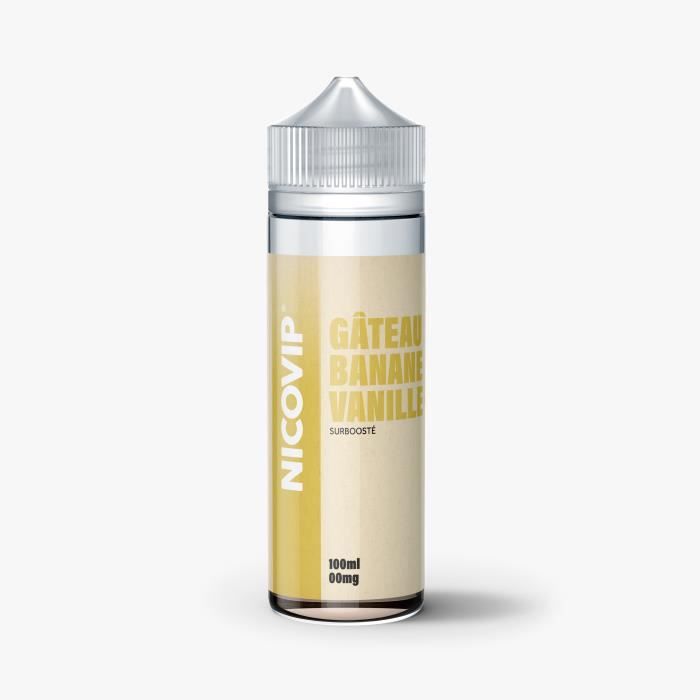 E-liquide Nicovip Gateau Banane Vanille 100ml - 6mg