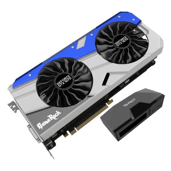 Carte graphique Palit GeForce GTX 1070 GameRock Premium Edition G Panel 8192 Mo DVI HDMI Tri DisplayPort PCI Express NVIDIA Cdiscount Informatique