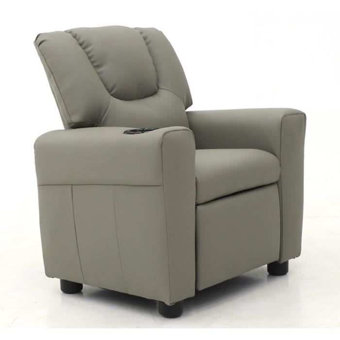 fauteuil de relaxation gris itchi - price factory - contemporain - design - relaxation