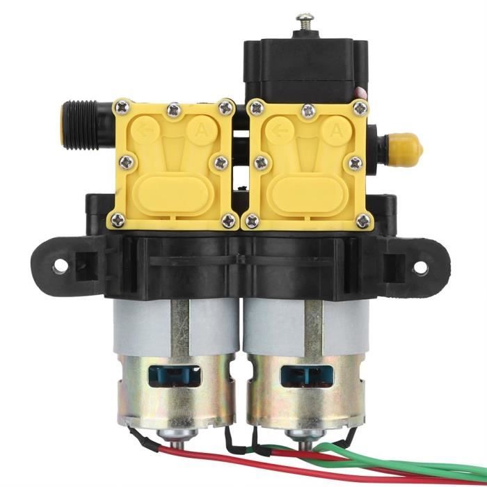 DEWIN Pompe à Eau Micro Diaphragme 12V 36W - Haute Pression Pour Pulvérisateur Agricole, Connecteur 10.3mm