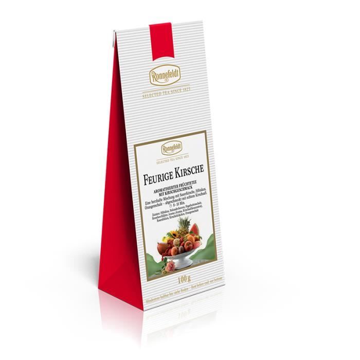 Ronnefeldt - Feurige Kirsche – une infusion de fruits aromatisée - 100g ...