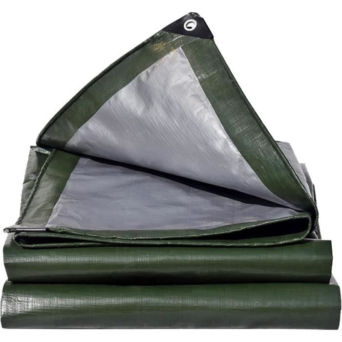 Bâche, Robuste, Vert, 50' x 30' x 9 mils - NN404
