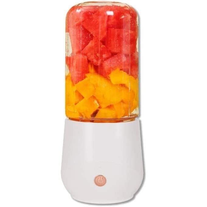 Mini Blender Sans Fil Portable - Récipient Amovible 708,7 G, 4 Programmes, Recharge USB-C, Pour Smoothies Et Glace