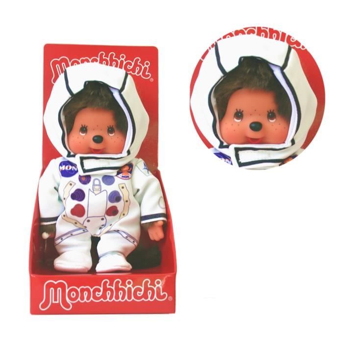 monchhichi - garçon astronaute - poupée de 20 cm - sekiguchi - jouet - intérieur