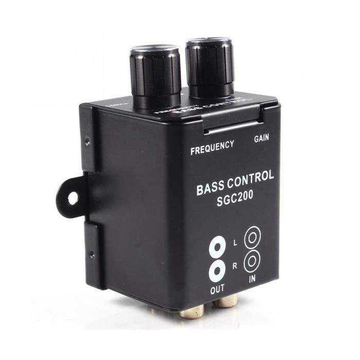 Égaliseur Audio 7 Bandes Voiture - Double Canal, Réglage Basse +12dB, Entrée RCA Et 3.5mm - Pour Ampli Voiture Et Casque