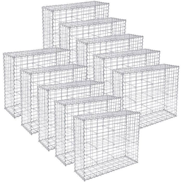 Lot De 50 Crochets Pour Gabion En Acier Galvanisé – Longueur 30 Cm, Diamètre 3,5 Mm – Entretoises De Renfort Pour Cages à Pierres