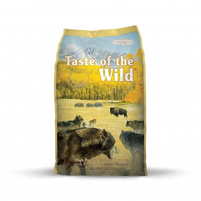 Comparer les prix de Croquettes Taste of the Wild - High Prairie Adult - 5,6kg