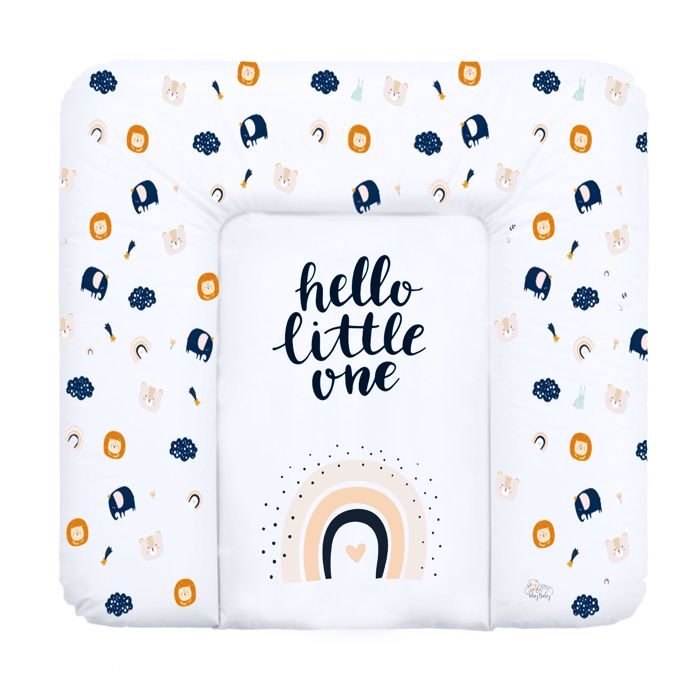 TOTSY BABY Matelas &agrave; langer lavable 85 x 75 cm Doux - Pour table &agrave; langer commode &agrave; langer lit denfant Motif Arc-en-ciel 