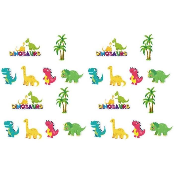 BETESSIN 100 Pièces Confettis Dinosaures - Décoration Table Anniversaire Enfants Garçons Thème Dino ROAR!
