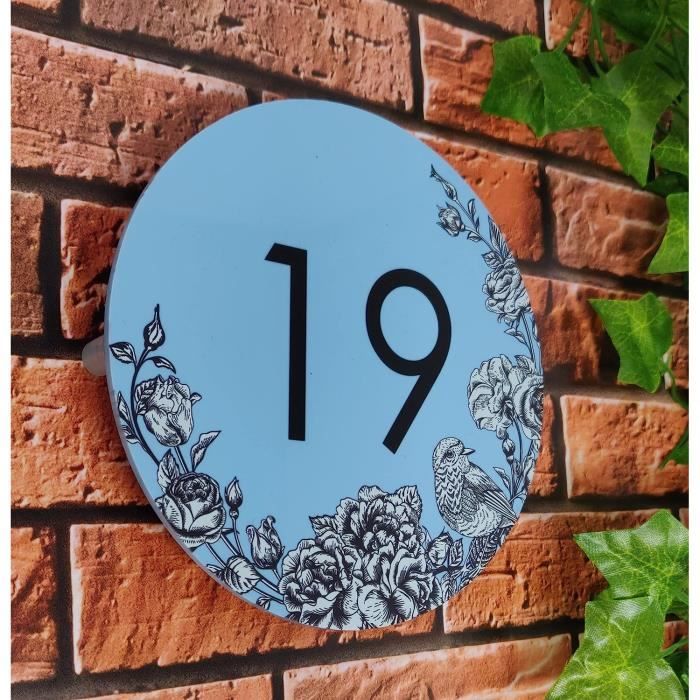 Plaque numéro de rue motifs de chats - Personnalisable