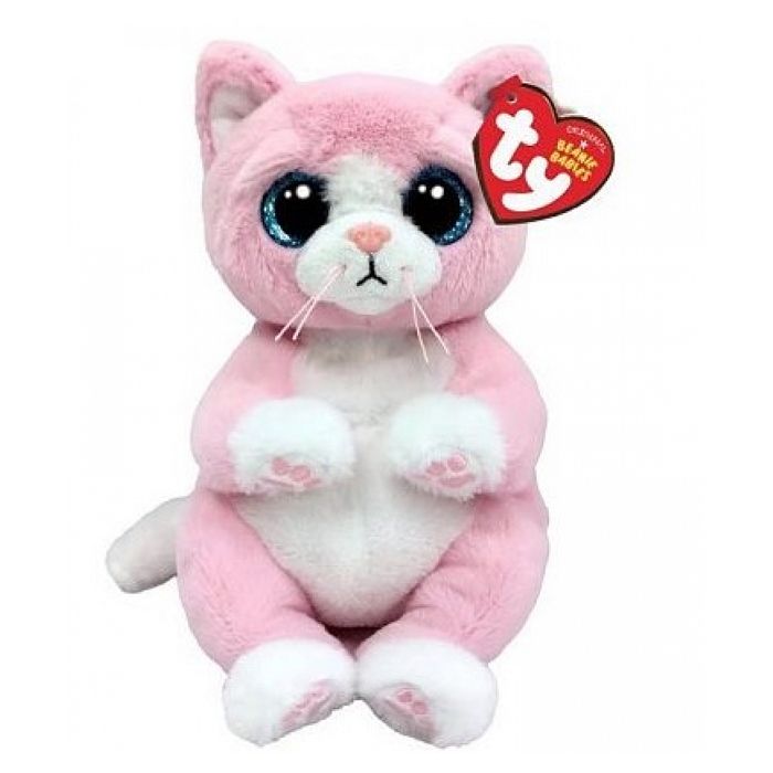Jouet en peluche TY Lillibell le chat rose 3 ans et plus Blanc et multicolore Cdiscount Jeux Jouets
