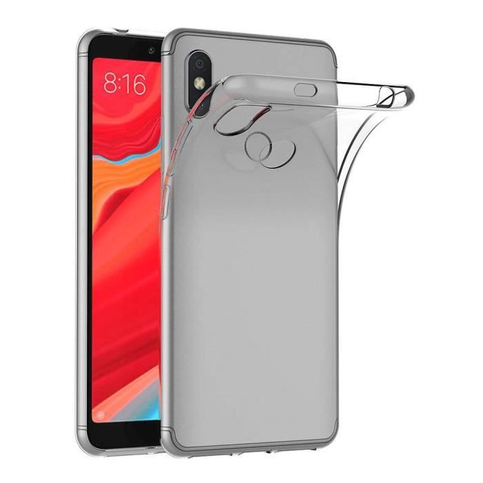 Amour ChoosEU Compatible avec Coque Xiaomi Redmi S2 Silicone Bumper Souple Motif Swag Etui Soft Étui Antichoc Fleur Design Mignon Ultra Fine Mince Slim Housse Case Protection 