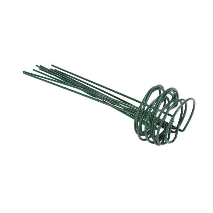 Tuteurs De Jardin Métal Fleurs Décoratives Rose Violet Blanc L58cm 3pcs-09007