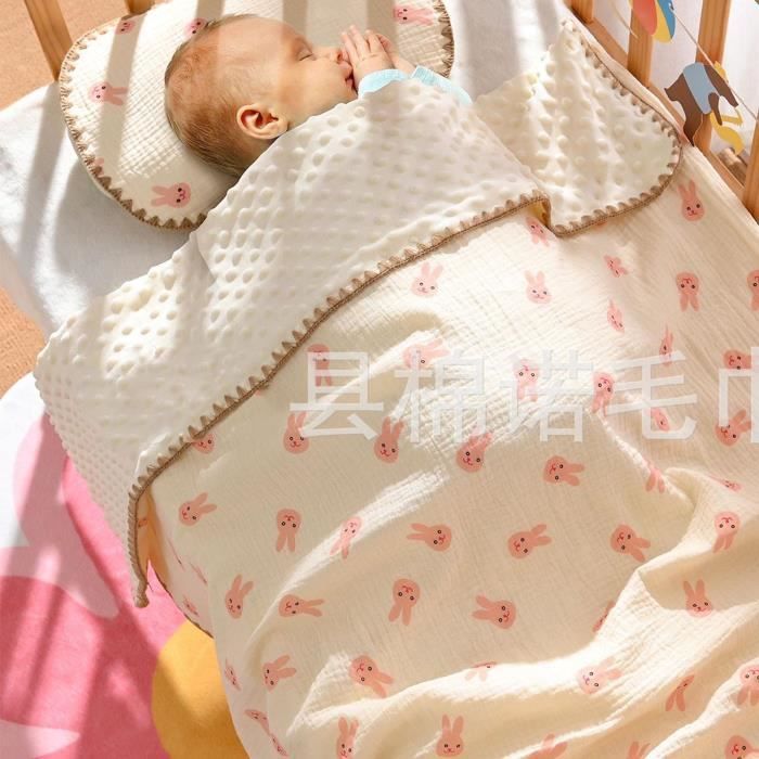 Couverture De Mois Pour Bébé - Motif Fleurs, Taille 130x100 Cm, Cadeau De Naissance