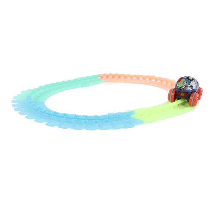 Piste De Voiture Hot Bee 4.5m - Piste Flexible Course, Rouge Et Noir, Pour Petites Voitures