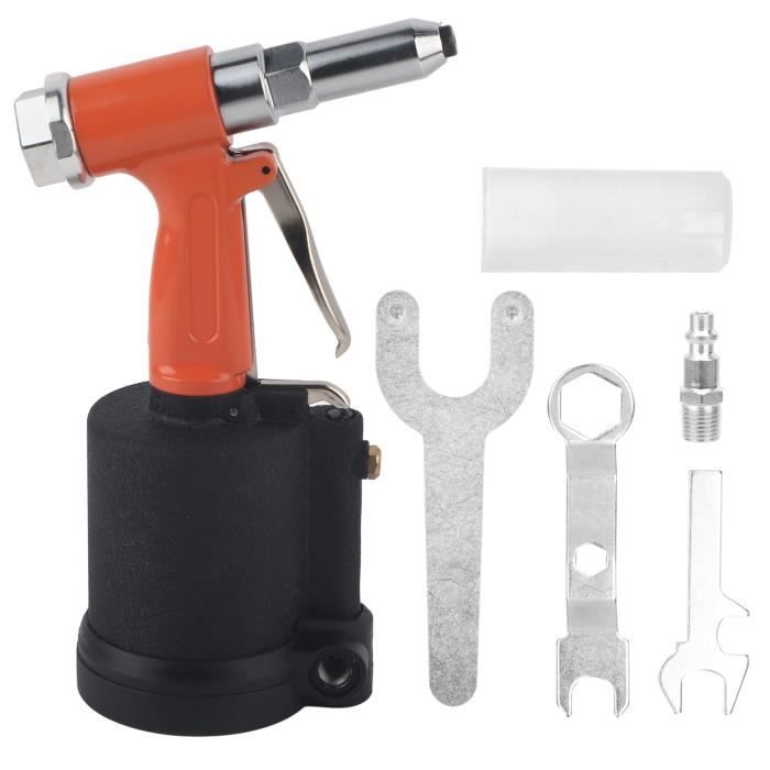 Zerone Riveteuse KP-705P Pistolet à Riveter Pneumatique Outil de