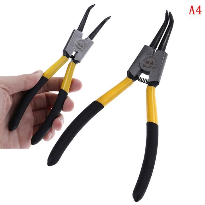 Lot De 4 Pinces à Anneaux Glarks 17.8cm - Pour Anneaux Intérieurs Et Extérieurs - Acier Carbone Avec étui