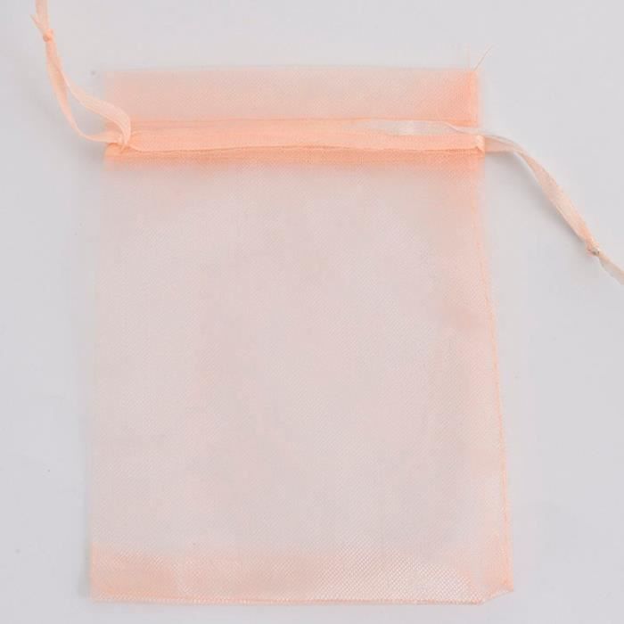 OLILLY 100 Sachets En Organza Blanc 7x9 Cm - Idéal Mariage Baptême Cadeaux Dragées Lavande