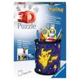Pot à crayons Pokémon Puzzle 3D Ravensburger - 54 pièces - Sans colle - Dès 6 ans-1