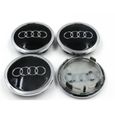 Lot de 4 centre de roue cache moyeu Remplacement pour Audi 69mm 4B0 601 170 A-1