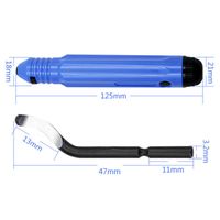 KOMABLEN Kit 21 Pièces Outil Ébavureur Avec 20 Lames - 360° Rotatif Pour Impression 3D, Métal, Plastique Et Cuivre
