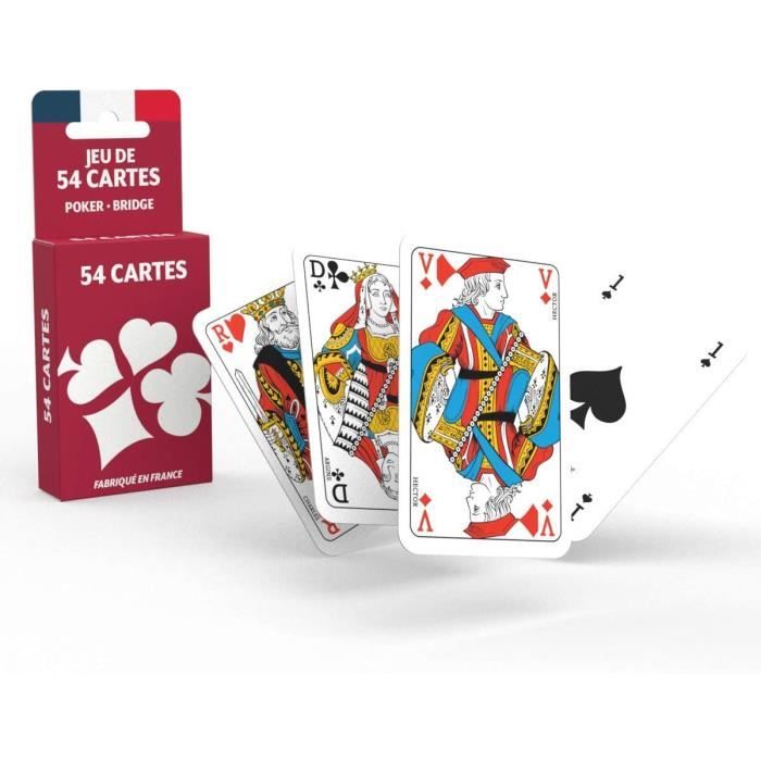 La Ducale - Belote Junior - Apprendre à jouer à la belote - Jeu de cartes  enfant et famille - 2 à 5 joueurs - Dès 6 ans - Fabriqué en France :  : Jeux et Jouets