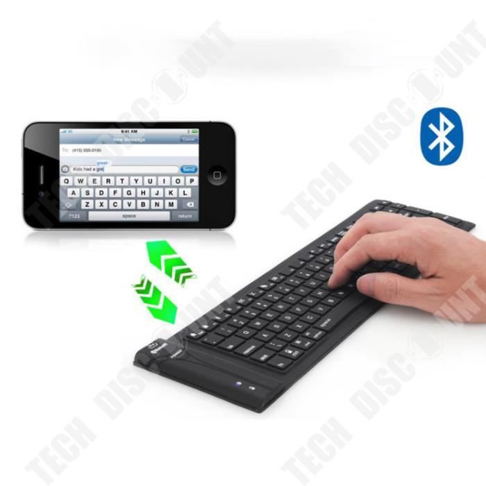 Mini clavier bluetooth en silicone Clip Sonic Technology