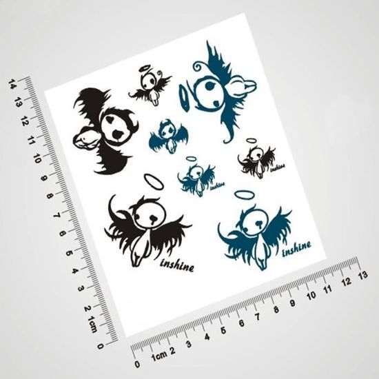 Lot De 2 Le Petit Ange Elfe Faux Tatouages Tatouages Temporaires Impermeable Cdiscount Au Quotidien