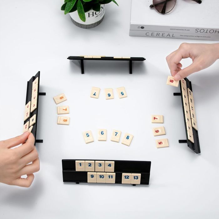 Jeu Rummy Jeu de cubes rami Mini Jeu de Rami Classique, Jeu de Société Rummy ...